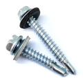 Factory Bottom Price Pvc Epdm Bonded Hex Washer Screw With Colour Painted